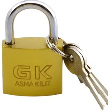 Valor Asma Kilit Sarı 38 mm 3 Anahtarlı Halka Kapı Sandık Kutu Kilidi Tosba Kilit