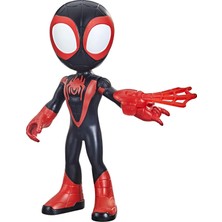 Valor Marvel Spidey And His Amazing Friends Büyük Boy Miles Morales: Spider-Man Figürü, 22,5 Cm'lik Aksiy