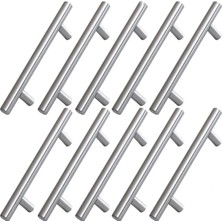 Valor Rosemary (10 Adet) Inox Metal Kulp 128 mm (12.8 Cm) Mobilya Mutfak Çekmece Dolap Kapak Kulpu Kulbu