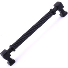 Valor Burma Mat Siyah Metal Kulp 192 mm 19.2 cm Mobilya Çekmece Mutfak Dolabı Dolap Modern Kapak Kulpları