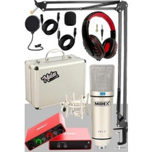 Valor Midex Stüdyo Kayıt Seti - GLX-700 Ses Kartı + Cx1-C Mikrofon + Kulaklık