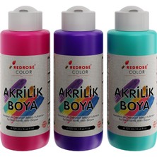 Valor Mor-Fuşya-Turkuaz Akrilik Boya 3'lü Set 3X120ML