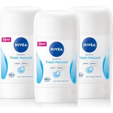 Valor Nivea Kadın Stick Deodorant Fresh Natural 50ML, 48 Saat Koruma, X3 Adet