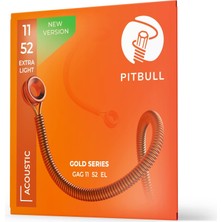 Valor Pitbull Gold Akustik Gitar Teli Gag El 11-52 Extra Light