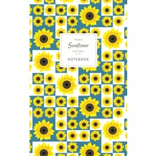 Valor Sunflower Notebook - Ruled Pages - 5x8 - Premium: (Blue Edition) Fun Notebook 96 Ruled/lined Pages