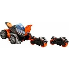 Valor Maxx Wheels Motosiklet Fırlatıcılı Sesli ve Işıklı Araç - Gri-Turuncu