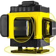 Valor Pro Alman Kaucuk 360° 12 Köşe Otomatik Hizalamalı Çizgili Lazer Metre