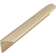 Valor Olifka Çizgili Albrifin Çekmece Kulp 224 mm Modern Lüks Mobilya Dolap Çekmece Kulbu Metal