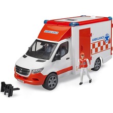 Valor Bruder BR02676 Mercedes Benz Sprinter Sirenli Ambulans ve Ekibi
