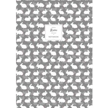 Valor Rabbit Notebook - Lined Pages - A4 - Premium: (Grey Edition) Fun Notebook 192 Lined Pages (A4 / 8.2