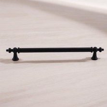 Valor Osmanlı (224 mm - 22.4 Cm) Mat Siyah Metal Mobilya Mutfak Çekmece Dolap Dolabı Kulbu Kulpu Kulpları