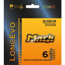 Valor Mark Strings Longevo Stainless Steel Nanofilm Shielded 11-49 Elektro Gitar Teli