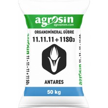Agrosin Antares 11+11+11+11 So3 Organomineral Granül Gübre 50 kg
