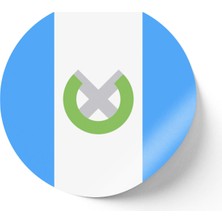 İberk 24 Adet - 7 cm Sticker Etiket - Vektörel Ülke Bayraklı Guatemala Bayrağı