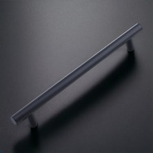 Valor Çubuk Mat Siyah Metal Kulp 512 mm 51.2 cm Mobilya Mutfak Çekmece Dolap Dolabı Kulpu Kulbu Kulplar