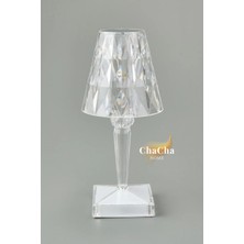 Chacha Home Brilliant LED Lamba 25,5 cm - Masa Üstü Akrilik Gece Lambası & Dekoratif Abajur