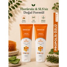 Zinderm Doğal Florürsüz Aloe Vera ve Propolisli Bitkisel , Sls Içermeyen Diş Macunu 2 x 75 ml