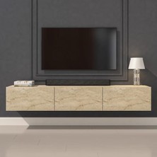 Joy Mob Beliz Tv Ünitesi Tv Sehpası Alt Modül Traverten 200 cm Mdf