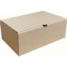Yılhan Ambalaj 13 x 21 x 8,5 cm Kraft Burger Kutusu 100'LÜ Paket | Hamburger Paket Servis Kutusu | Gıdaya Uygun Karton Ambalaj