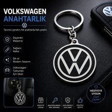 Filamel 2'li Set Vw Uyumlu Oto Anahtarlığı - Sportif Petek Desenli Çift Renkli Kabartmalı Aksesuar