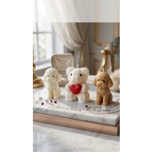 Woona Doğal Soya Wax Vanilya ve Pudra Kokulu Ayı ve Köpek ( Poodle ) Figürlü El Yapımı Doğal Soya Wax Premium Kokulu Mum Seti