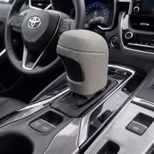 Modi Toyota Uyumlu Silikonlu Otomatik Vites Topuzu Koruyucu Kılıfı Gri
