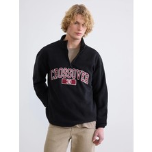 Lc Waikiki Yeni Sezon Dik Yaka Nakışlı Erkek Kalın Sweatshirt
