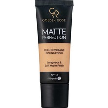 1001 Matte Perfection Foundation - Warm 06 - Yoğun Kapatıcı Mat Fondöten