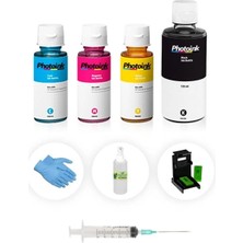 1001 Star Film Canon E404/E414/E474/E484 Photoink Plus Siyah ve Renkli Kartuş Dolum Seti