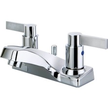 1001 FB2201NDL Nuvofusion Lavabo Bataryası, 10 cm Orta Set, Abs Pop-Up, Cilalı Krom