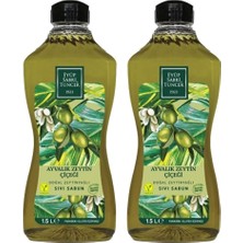 1001 Ayvalık Zeytin Çiçeği 1,5 Lt Sıvı Sabun Doğal Zeytinyağlı x 2 Adet
