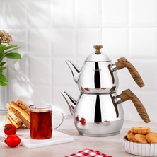 1001 Tea Chef Küçük Boy Çaydanlık Takımı 4 Parça-Kahve