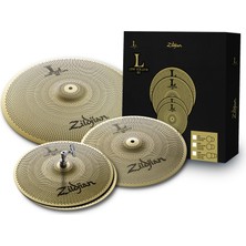 1001 L80 Serisi Düşük Hacimli 3 Cymbal Kutu Seti - 33 cm Yüksek Şapka, 35 cm Kaza, 45 cm Çarpışma
