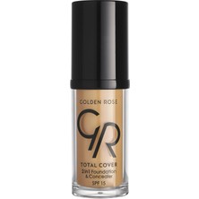 1001 Total Cover 2si1 Arada Kapatıcı ve Fondöten No: 18 Cappuccino - 30 ml