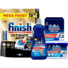 1001 Ultimate Plus 75 Kapsül Bulaşık Makinesi Deterjanı Tableti + Temizlik ve Bakım Seti