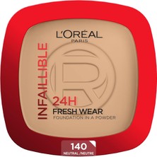 1001 Infaillible 24H Fresh Wear Pudra Fondöten 140 Golden Beige