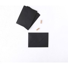 1001 Siyah Standart Zarf, 13X18 cm 50 Adet 13 x 18