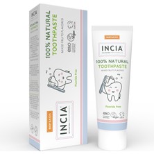 1001 INCIA%100 Doğal Diş Macunu Bebek ve Çocuk Karışık Meyve Aromalı Florürsüz 50 ml