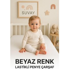 1001 SUVAY%100 Pamuklu Bebek Lastikli Çarşaf - Penye Kumaş - Park Yatak | 60X120 | 70X110 | 70X120 | 7