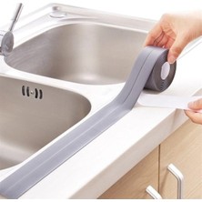 1001 Gri Duş Pvc Lavabo Küvet Tezgah Kenar Banyo Mutfak Pencere 3,2 mt Su Sızdırmaz Geçirmez Yalıt�
