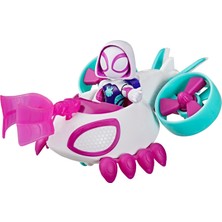1001 Spidey And His Amazing Friends Hayalet-Spider Copter Aksiyon Figürü ve Oyuncak Aracı
