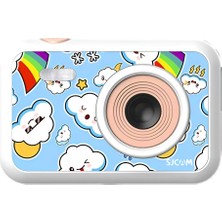 1001 Sjcam Funcam Çocuklar Için Fotoğraf Makinesi ve Kamera 1080P 12MP 2'' Fhd Ekran Çerçeveler ve K