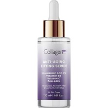1001 Collagen Forte Hyaluronik Asit Serum 30ML, Yaşlanma Karşıtı, Kolajen Içerikli, Vitamin B5, C Vi