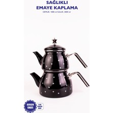 1001 Star Emaye Yıldız Desenli Çaydanlık