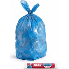 1001 Ekstra Dayanıklı Çöp Torbası, Jumbo Boy, 80 x 110 Cm, 7 Yaprak, Mavi