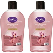 1001 Organik Içerikli Sıvı Sabun, Kiraz Çiçeği Kokulu, 1500 Ml, 2'li Paket