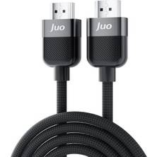 1001 4K 60Hz 18GBPS Hdr Arc Hdcp Destekli HDMI 2.0 Örgülü Kablo 2 Metre