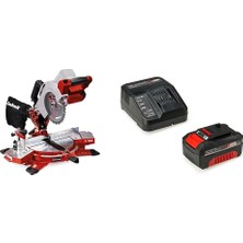 1001 Te-Ms 18/210 Li - Solo, Akülü Gönye Kesme ve Einhell 18V 4,0 Ah Pxc Starter Kit (Başlangıç Set