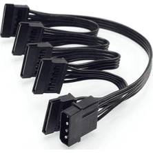 1001 Primex PX-4355 Molex To Sata Power Çoklayıcı Kablo, 4 Pin Ide Psu To 5 Port Sata Güç Kablosu, 6