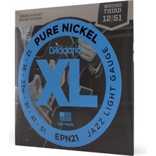 1001 Daddario EPN21 Set Elec Gtr Nickel Jazz Lite